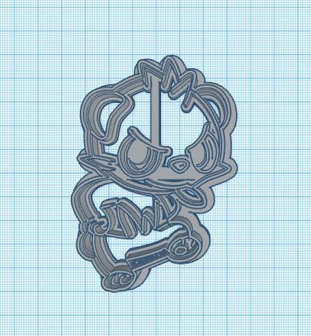 Pokemon: Pancham Cookie Cutter