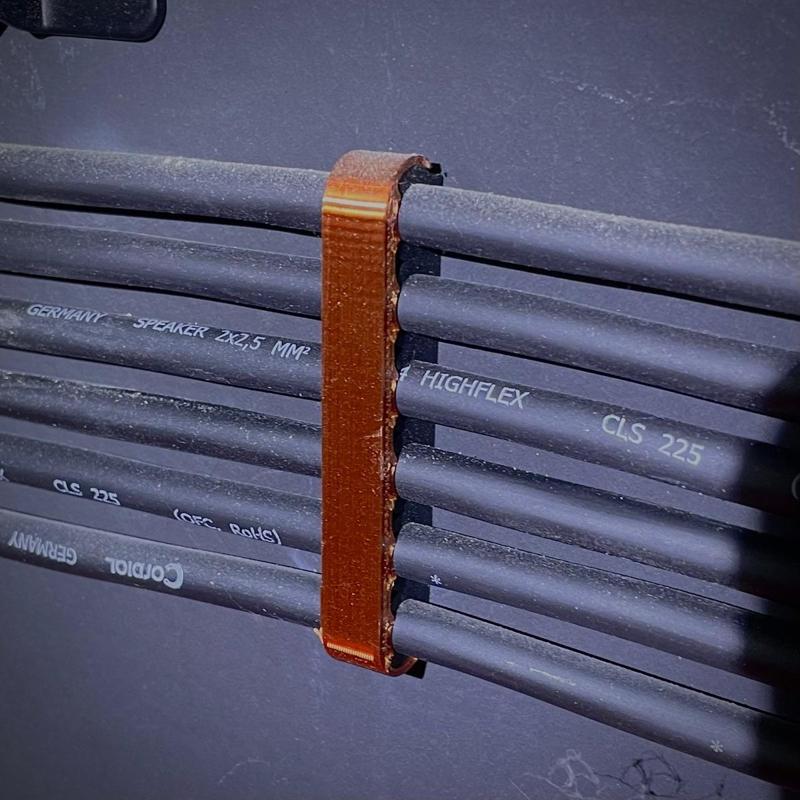 Wall bracket for 8mm cable