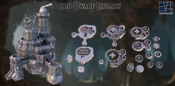 Old Dwarf Library  28 mm Tabletop Terrain
