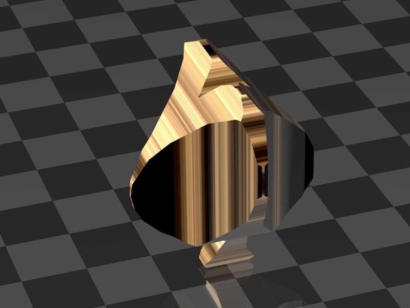 heart spades caro   3 foldet flip figutine