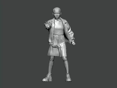 3D Model-CHARACTER0014 girl in skirt