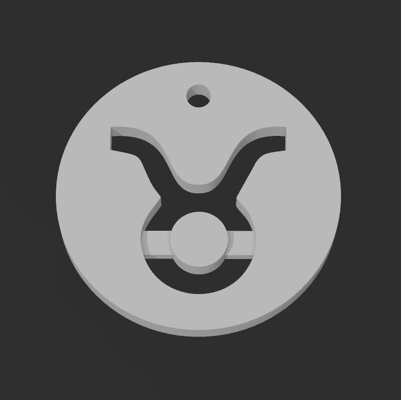 Taurus keychain necklace HD 14