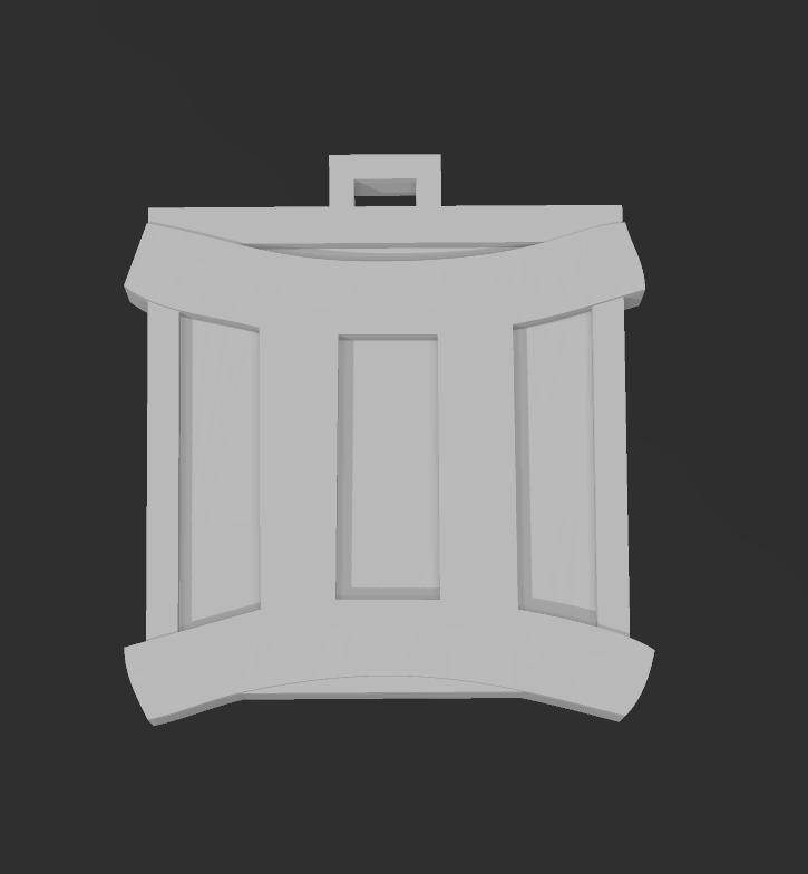 Gemini keychain necklace HD 20