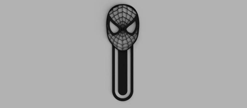 Spiderman Mask Fretwork Bookmark