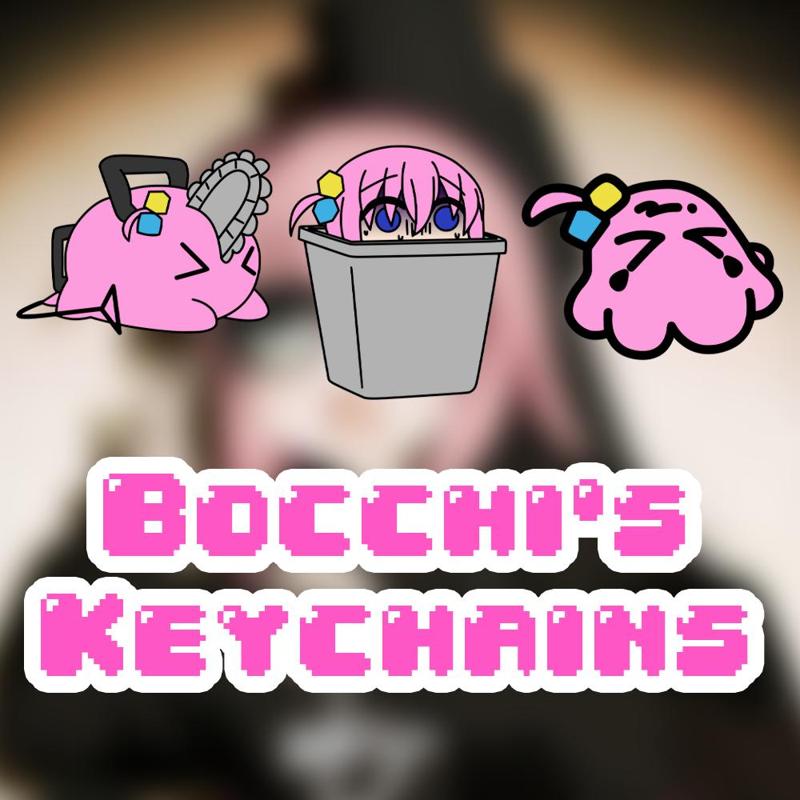 Bocchi's Memes Keychains (Bocchi the Rock!)