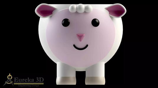 Sheep flowerpot 2