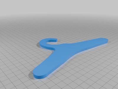 Doll clothes hanger