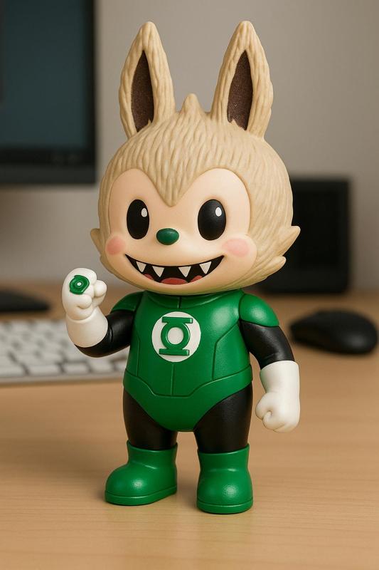 Labubu - Green Lantern DC Comics statue - 3D print