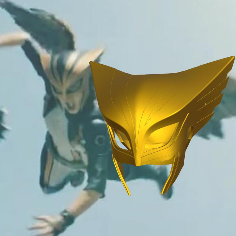 Hawkgirl Helmet | Optional Magnetic Attachments | Superman 2025 Film Cosplay