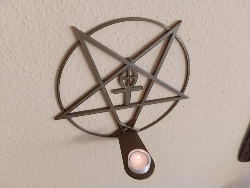 Candle holder wall mounting