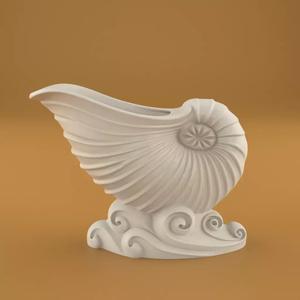 Elegant Shell Urn Planter Candle Candy Holder