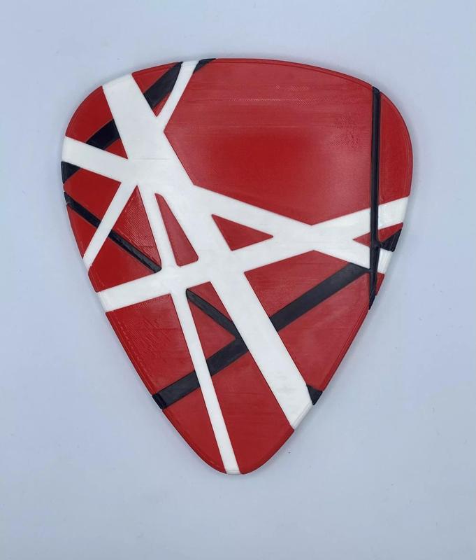 Eddie Van Halen Guitar Pick with MULTI MATERIAL and SINGLE COLOR