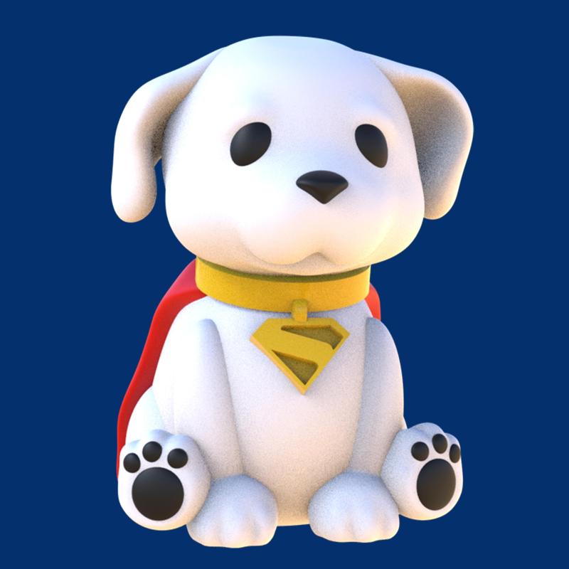KRYPTO BABY FAN ART