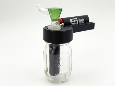 Lil Bub v1. Mini mason jar bubbler/bong/water pipe