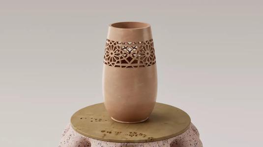 FLORERO - JARRON DECORATIVO CALADO