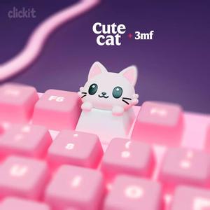 Cute Cat Keycap 3D Printable Artisan Key cap