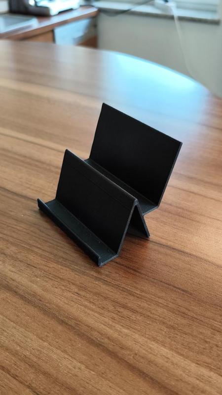 minimalistic business card stand (double)