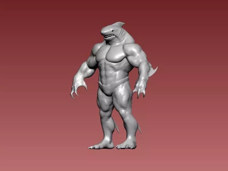 Wereshark Great White Shark Monster - 3D print