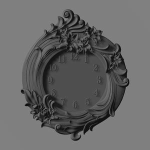 clock flower cnc design