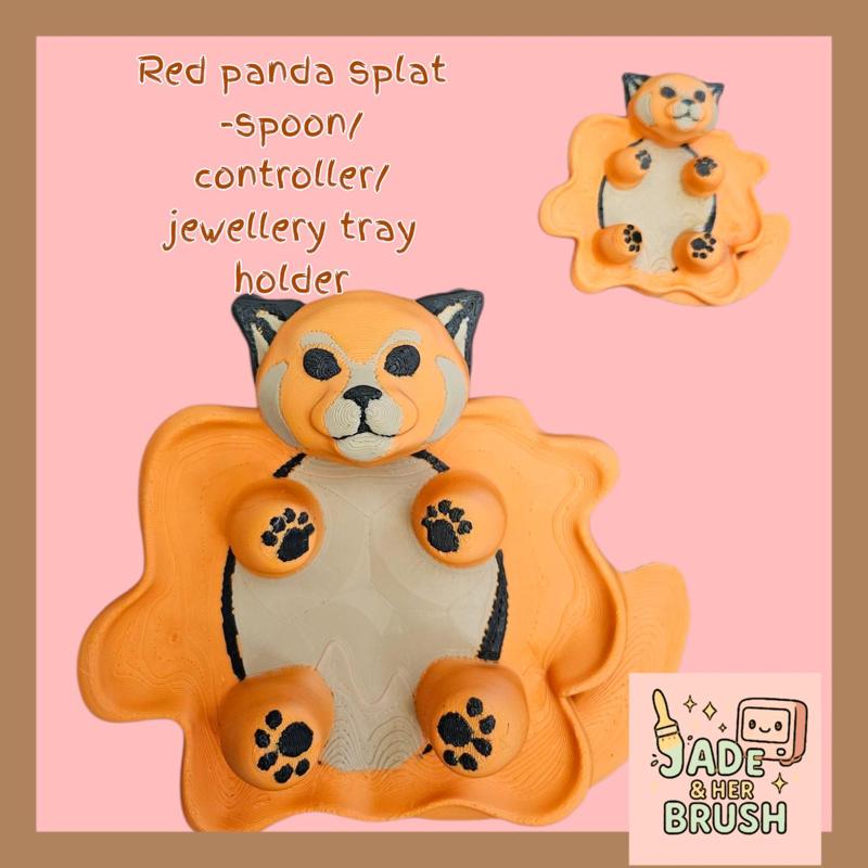 🐾 Red Panda Splat – Multi-Purpose Tray 🐾