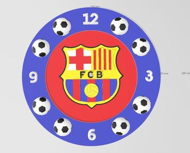 clock face fc barcelona