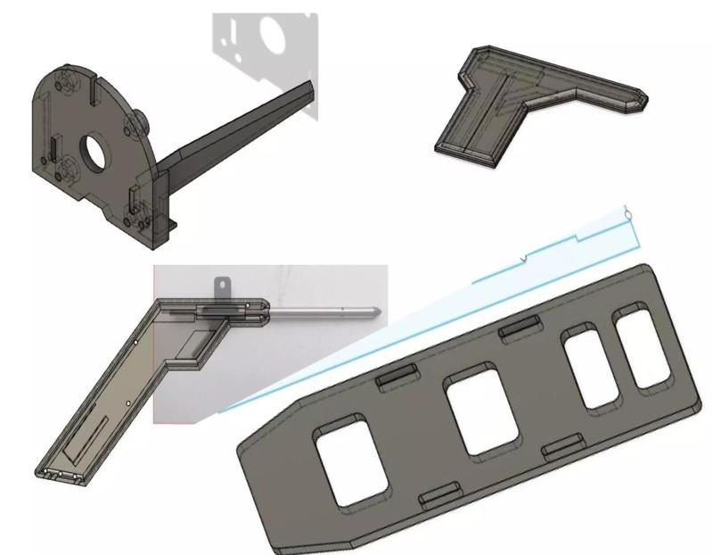 For Wingspan Believer UAV 1960mm Airspeed battery Motor mount