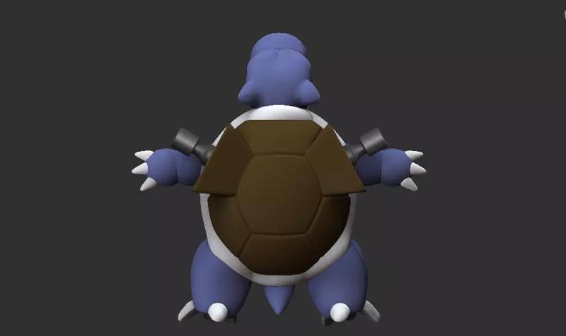 Blastoise Pokemon taxidermy