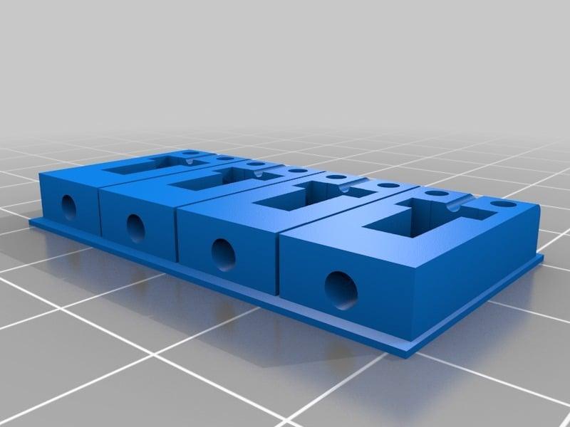 Adjustable bridge with slot