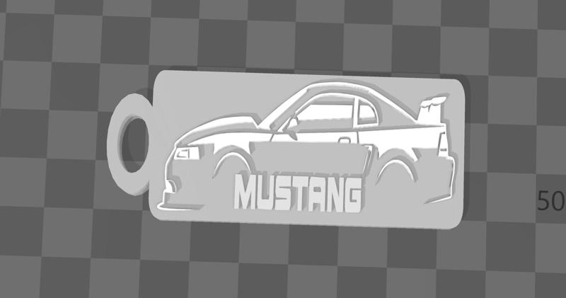 2000 Ford Mustang Keyring