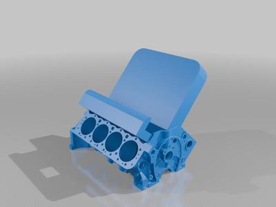 v8 engine phone stand