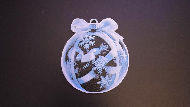 Weihnachtskugel 002 Ornament 80x80 mm  ++ no AMS needed
