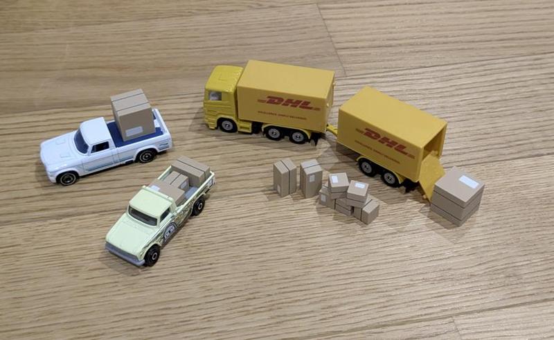 Parcel toy models (1:87)