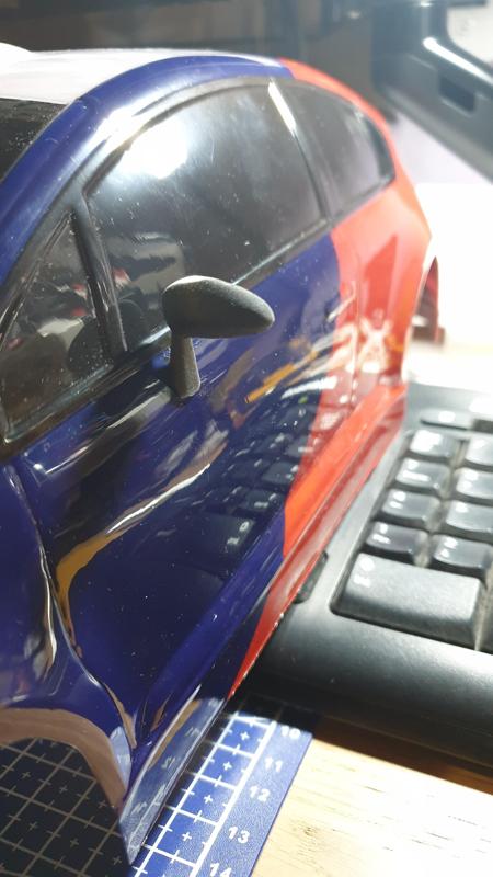 Rearview mirror Citroën C4 WRC rc 1/10 body tamiya and teamC