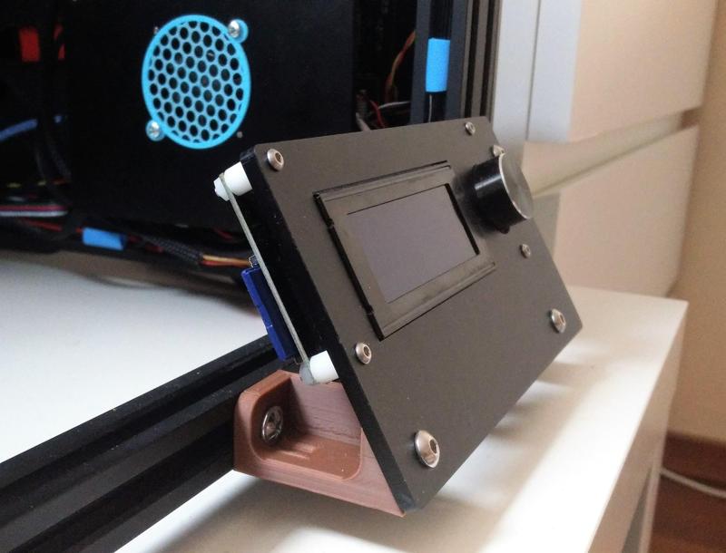 Creality Ender-4 Improve Ergonomics of Display Module, rotate 30 degrees