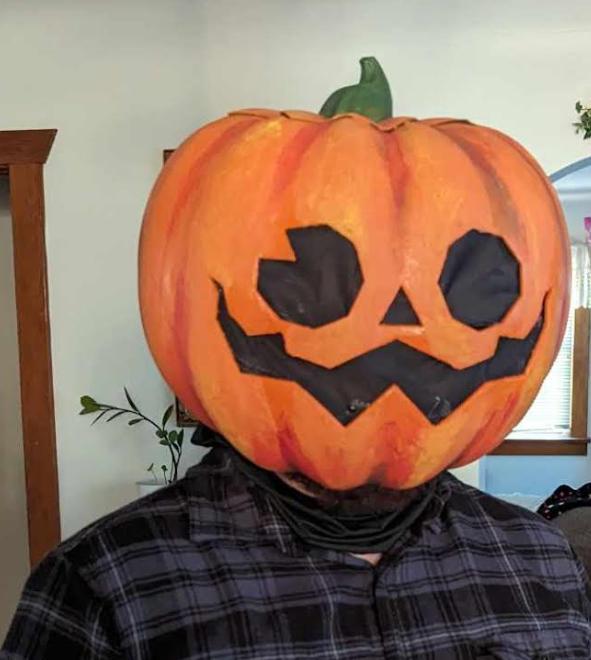 Pumpkin helmet