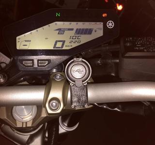 Yamaha MT09 USB charger mount