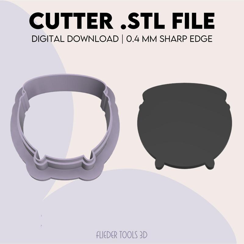 Pot Polymer Clay Cutter | Pot Cookie Cutter | STL Digital File