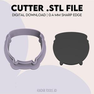 Pot Polymer Clay Cutter | Pot Cookie Cutter | STL Digital File