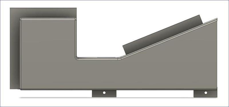 Alfawise U20 rear baffle for Alim fan (fixing with Magnet and Screw)