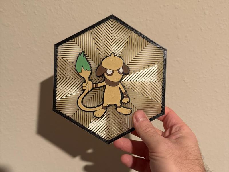#235 Smeargle Hex Wall Art