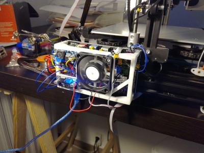 Ender 3 MKS GEN 1.4 attachment + 60mm fan and two LM2596S
