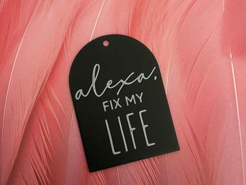 Alexa fix my life key chain