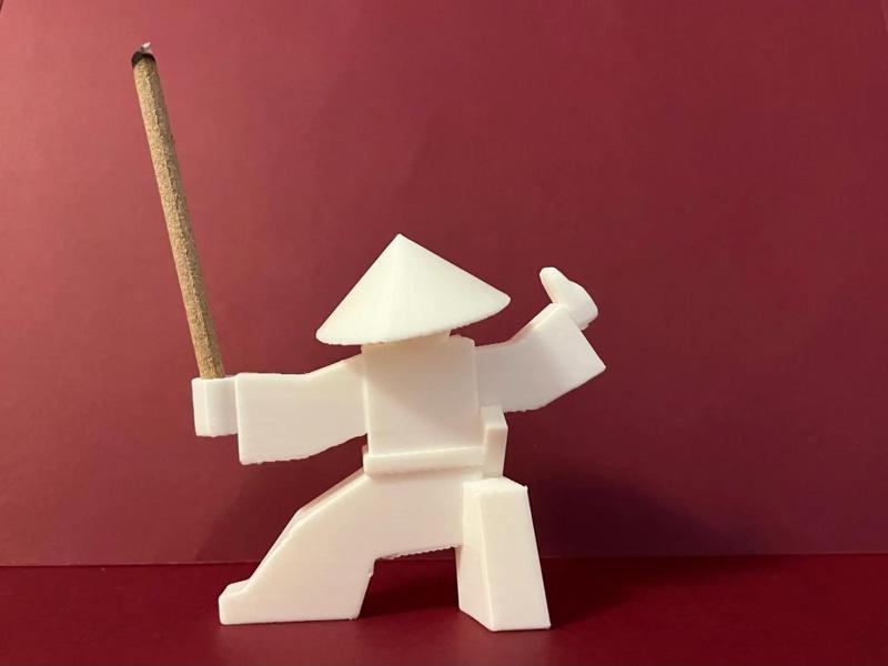 Hero Incense Holder--Though unable to roam the world with a sword, one can still find peace of mind by burning incense