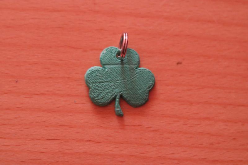 Shamrock keychain