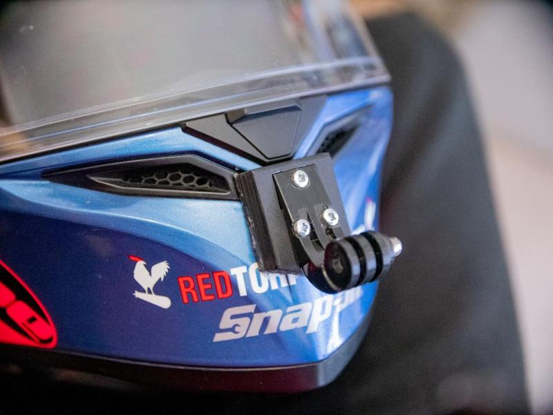 AGV K-3 SV helmet GoPro mount adapter