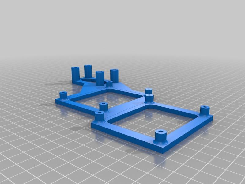 DOUBLE MOSFET Holder for AnyCubic I3 Mega. 