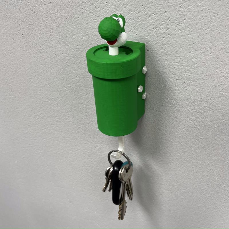 KEY HANGER YOSHI KEY CHAIN WALL MOUNTED SUPER MARIO