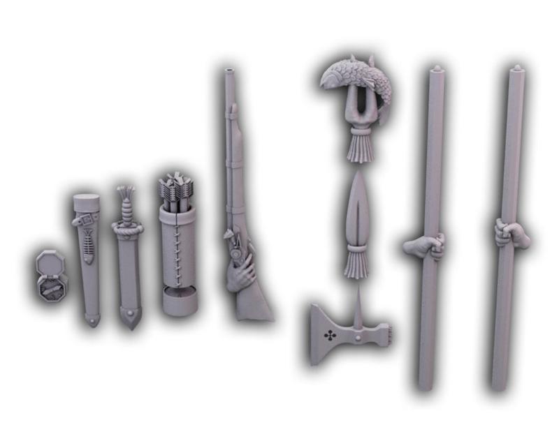 Damned Ruins long weapons and Accessories set