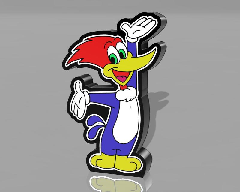 Woody Woodpecker Lightbox LED Lamp