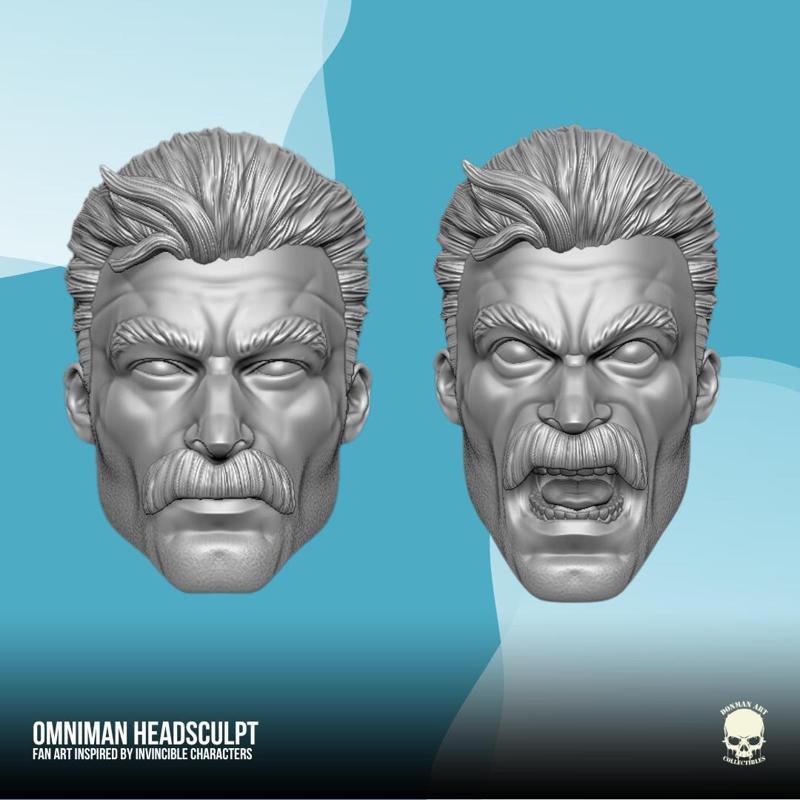 Omniman Fan Art Head 3D printable File